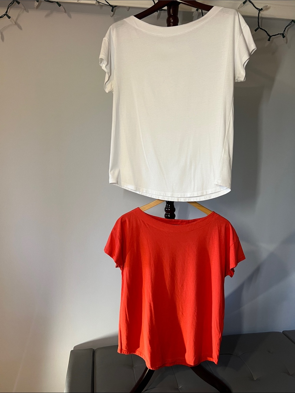 Boden Bright Orange & Brilliant White Short-Sleeve Tee